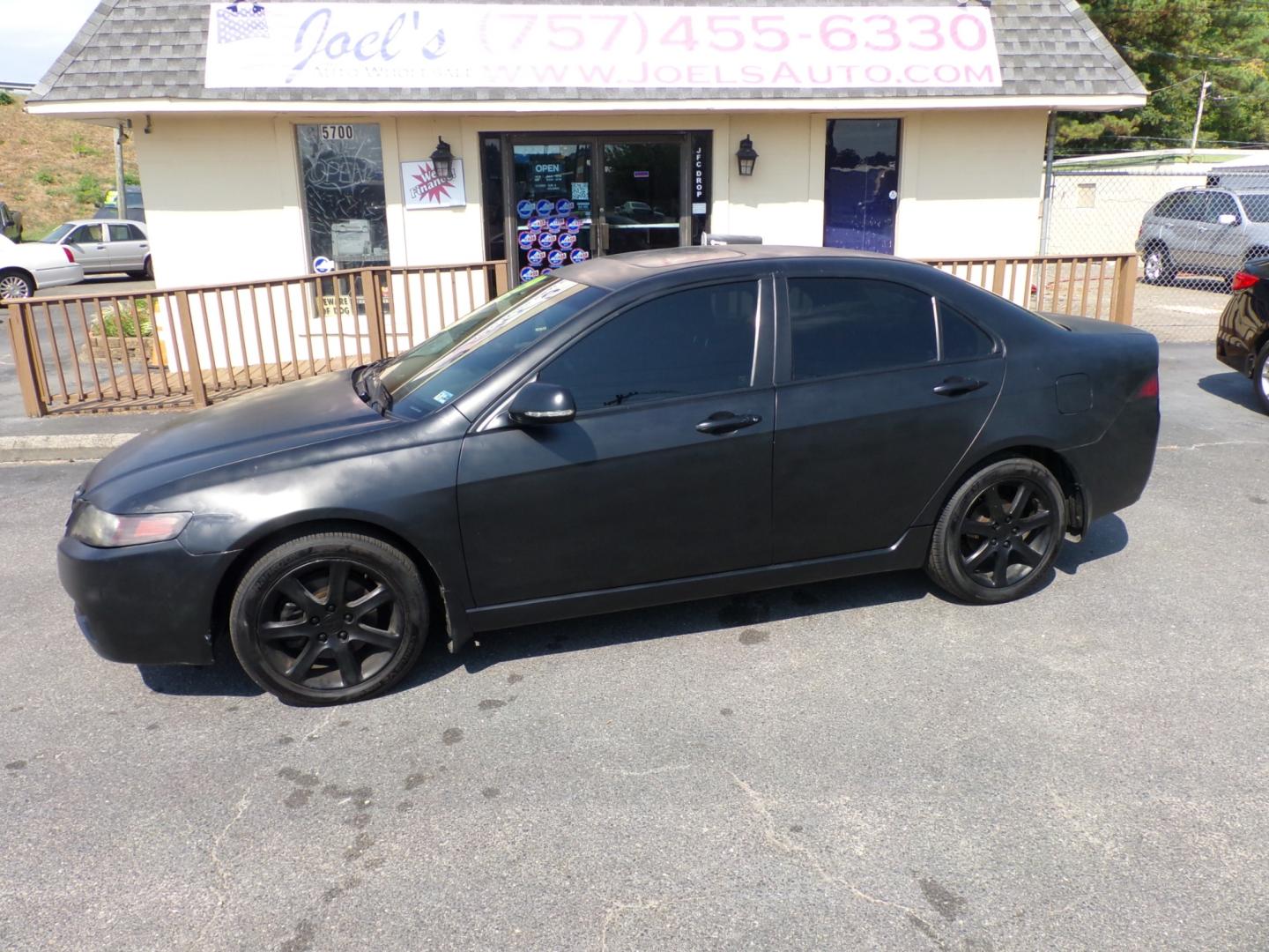 2004 Black Acura TSX 5-speed AT (JH4CL96844C) with an 2.4L L4 DOHC 16V engine, 5-Speed Automatic Overdrive transmission, located at 5700 Curlew Drive, Norfolk, VA, 23502, (757) 455-6330, 36.841885, -76.209412 - Photo#0